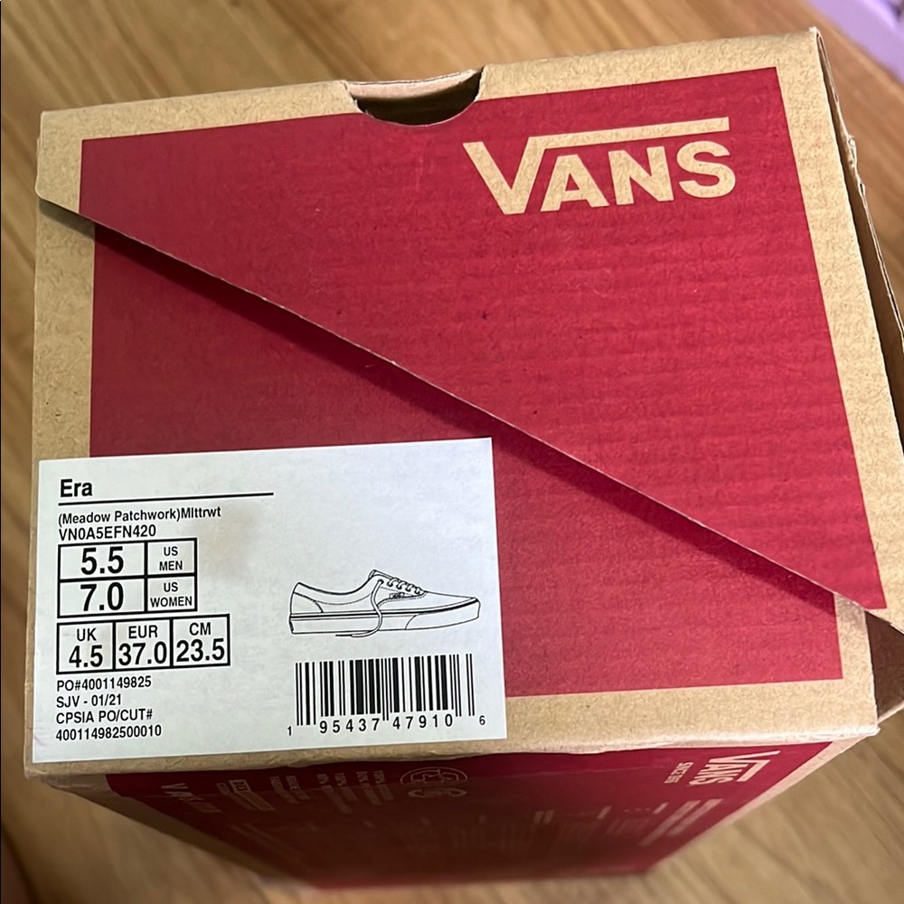 Vans Era Meadow Patchwork Mint Shoes